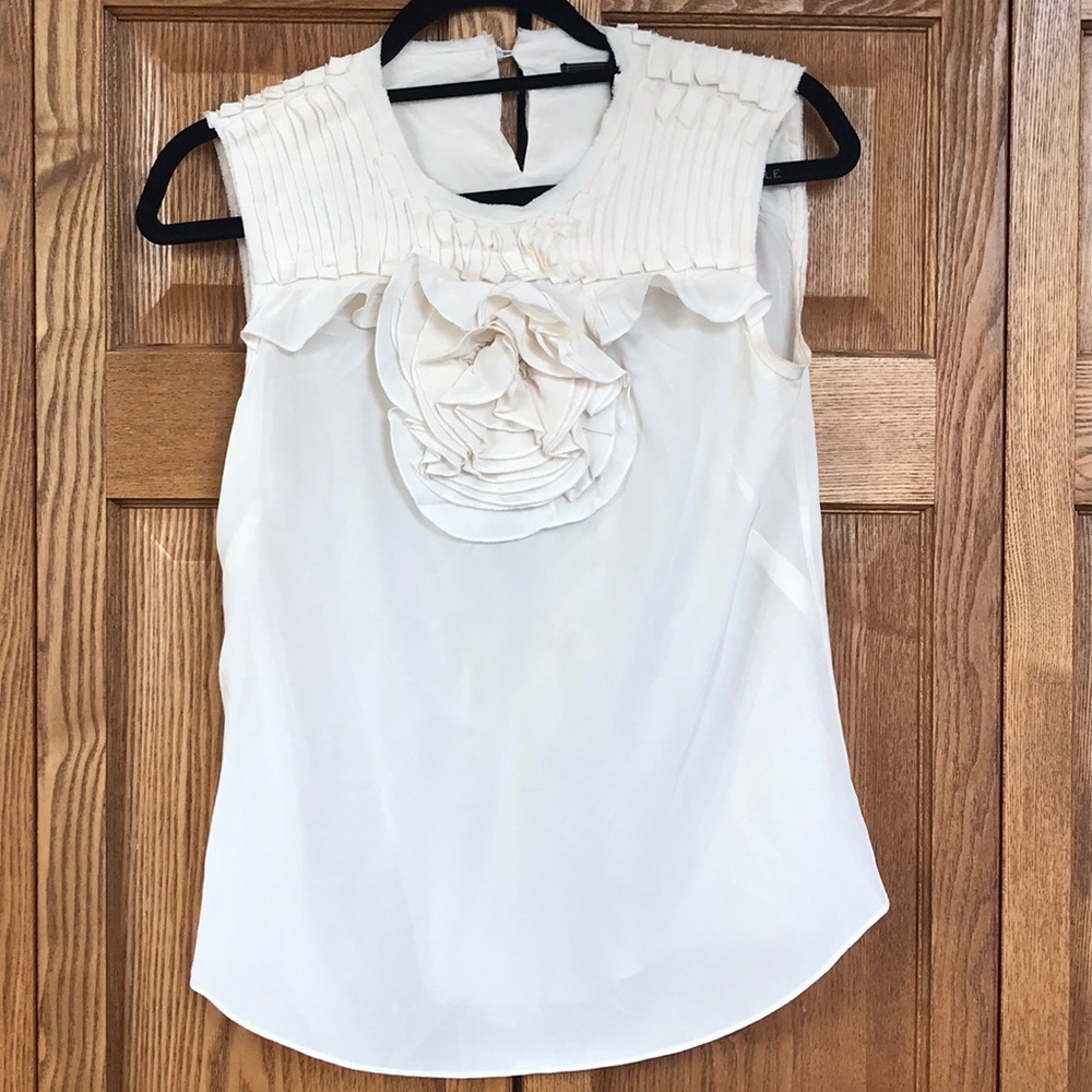 White BCBG top